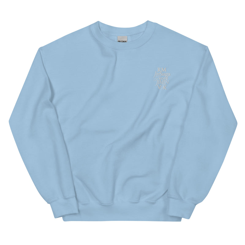 BTS Monogram Embroidered Sweatshirt