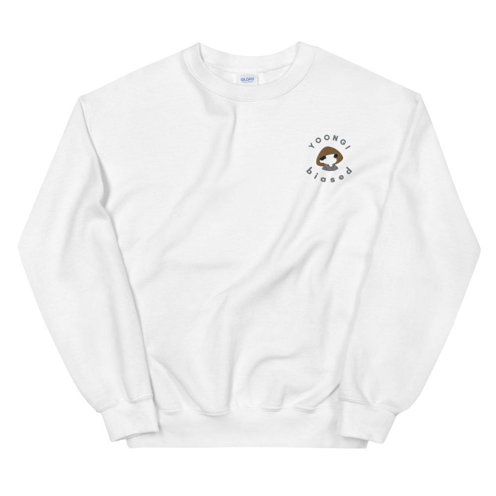 EMBROIDERED YOONGI BIASED SWEATSHIRT