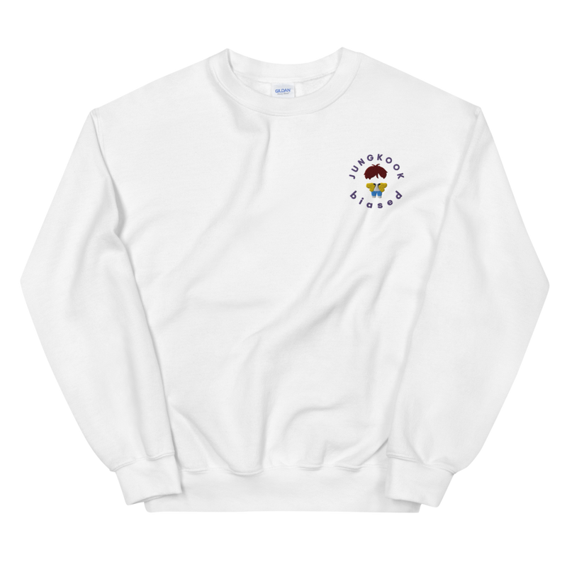 EMBROIDERED JUNGKOOK BIASED SWEATSHIRT