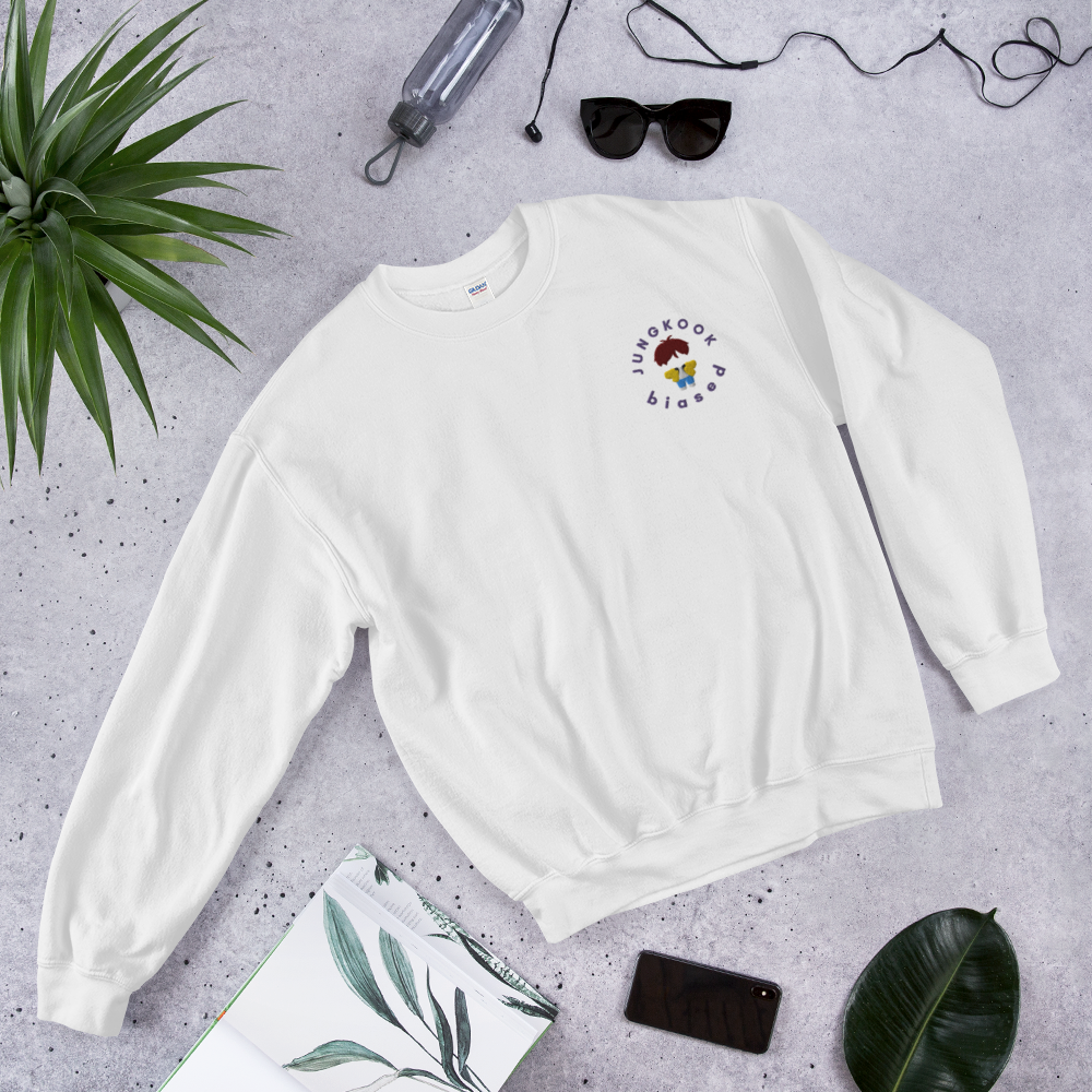 EMBROIDERED JUNGKOOK BIASED SWEATSHIRT