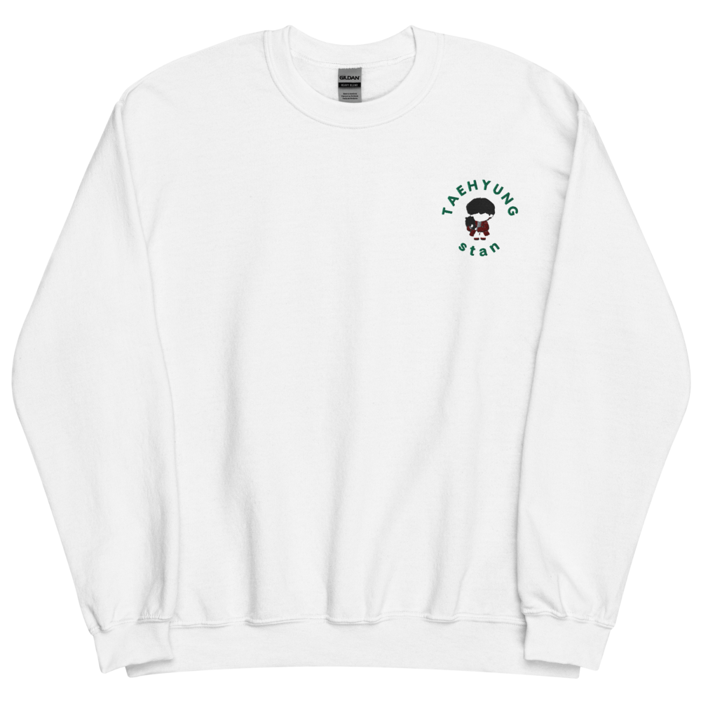 EMBROIDERED TAEHYUNG BIASED SWEATSHIRT