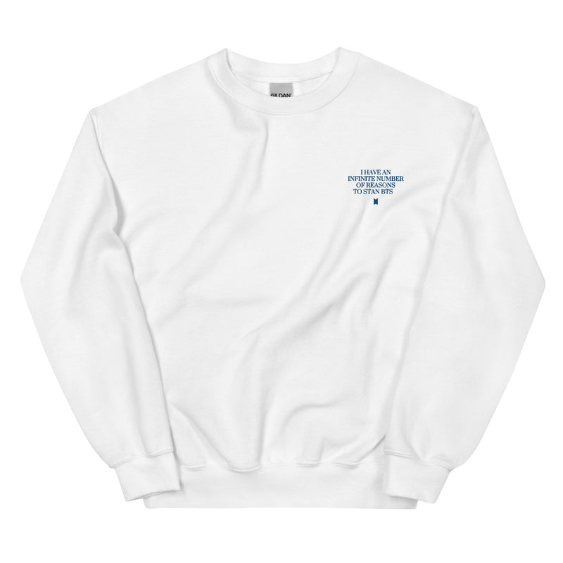 BTS Monogram Embroidered Sweatshirt - Black / S