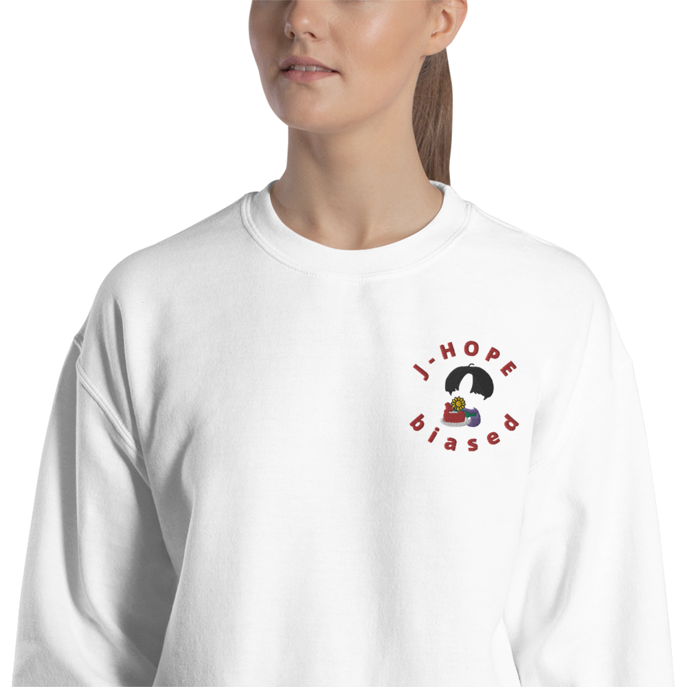 EMBROIDERED J-HOPE BIASED SWEATSHIRT